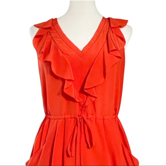 Rebecca Taylor Oh What A Night Silk Ruffle Dress - Picture 7 of 12